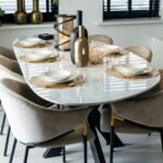 Eettafel Trocadero Wit Marmer - Afbeelding 2