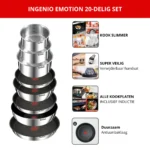 Ingenio Emotion 20-delige pannenset - Afbeelding 3