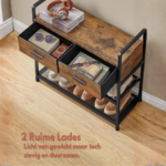 Kapstok met Schoenenrek, Lades en Kledingroede – 6-in-1 Halmeubel - Afbeelding 6