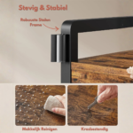 Kapstok met Schoenenrek, Lades en Kledingroede – 6-in-1 Halmeubel - Afbeelding 8