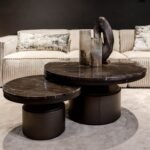 Salontafel Bregt | Laag | Bruin Marmer - Afbeelding 2