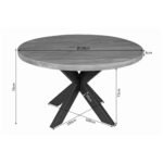 Eettafel Nova | Rond | Mangohout - Afbeelding 4