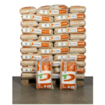 Ten Damme witte houtpellets / pelletkorrels 66 x 15 kg. 990 kg. ENplus A1 .